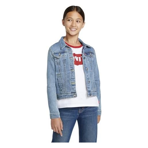 Levi's stretch trucker jacket, giacca di jeans bambine e ragazze, blu (matter of fact), 10 anni