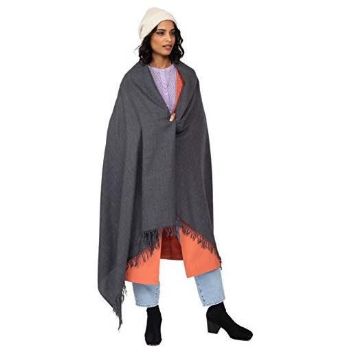 likemary sciarpa donna invernale - sciarpone scialle elegante e avvolgente in lana merino ideale per viaggiare - pashmina xl tessuta a mano - regalo etico