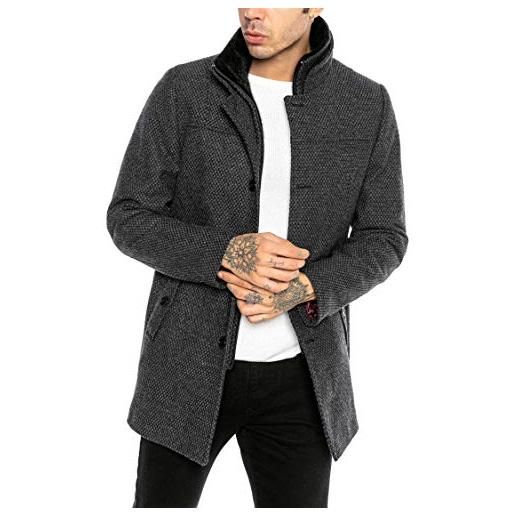 Redbridge cappotto da uomo giacca invernale elegante transformable honeycomb grigio xl