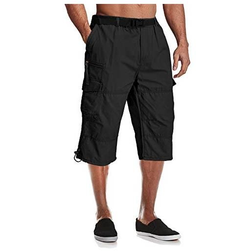 MAGCOMSEN pantaloncini cargo da uomo, casual, lunghezza 3/4, pantaloni da combattimento, elasticizzati in vita con tasche multiple marina militare 50