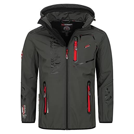 Geographical Norway vantaa - giacca sportiva da uomo in softshell, grigio 02, s