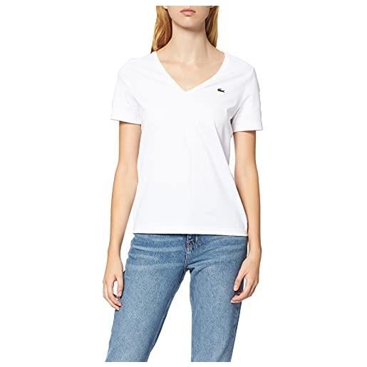 Lacoste tf8392 t-shirt, blanc, 44 donna
