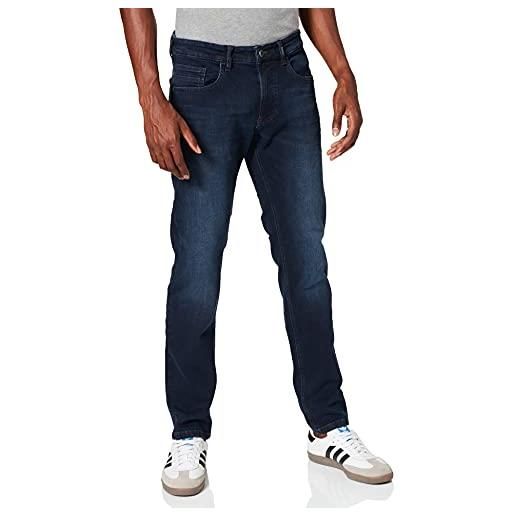 Camel active 5-pocket madison jeans straight, blu (dark blue used 46), w34/l34 (taglia produttore: 34/34) uomo