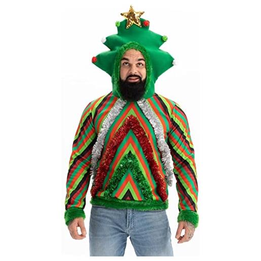 U LOOK UGLY TODAY maglione natalizio da uomo unisex classico fairisle renna merry christmas ya filthy animal party maglioni da donna, maglione per festivo flair, m