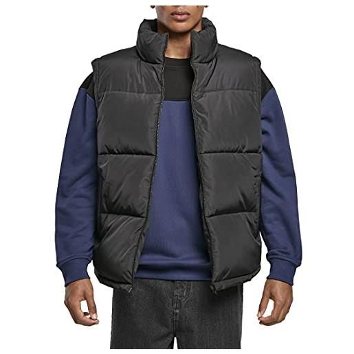 Urban Classics block puffer-gilet giacca, nero, l uomo