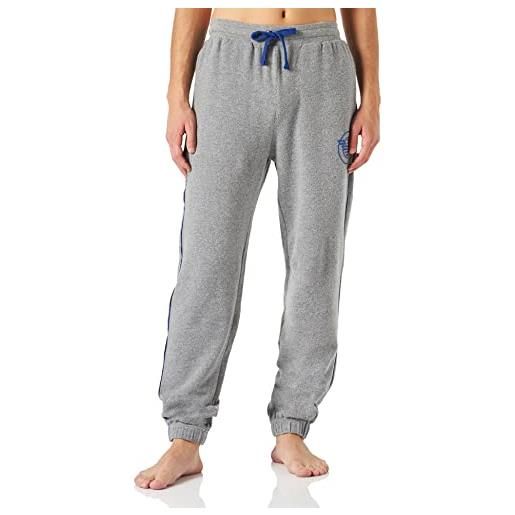 Emporio Armani trousers comfort stretch terry, pantaloni uomo, grigio (dark grey melange), m