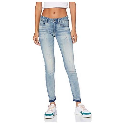 G-STAR RAW women's 3301 mid skinny ankle jeans, bianco (white d15943-c267-110), 28w / 30l