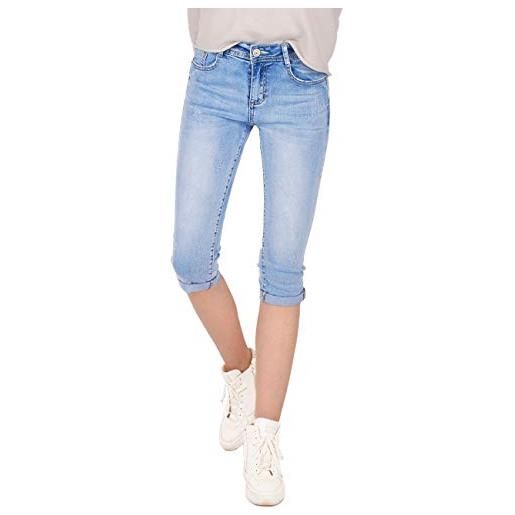 Fraternel donna pantaloni capri pantaloncini azzuro chiaro taglia: m