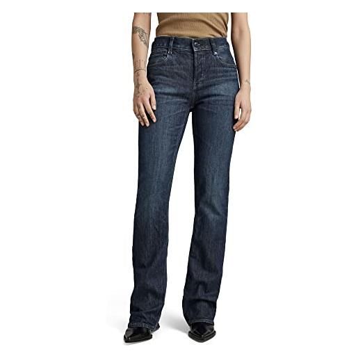 G-STAR RAW noxer bootcut jeans, blu (worn in ocean reef d21437-b767-d348), 32w / 32l donna