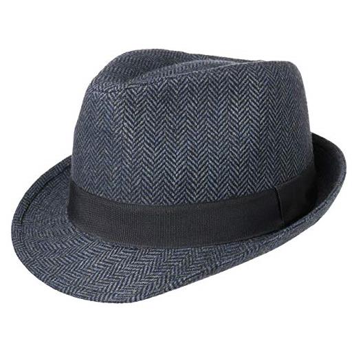 LIPODO trilby cappello herrinbone donna uomo tessuto fascia gros-grain fedora estate inverno