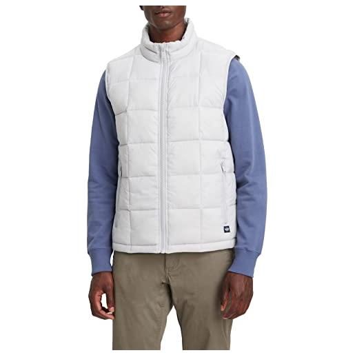 Dockers nylon lightweight quilted vest, gilet trapuntato in nylon leggero, uomo, navy blazer, l