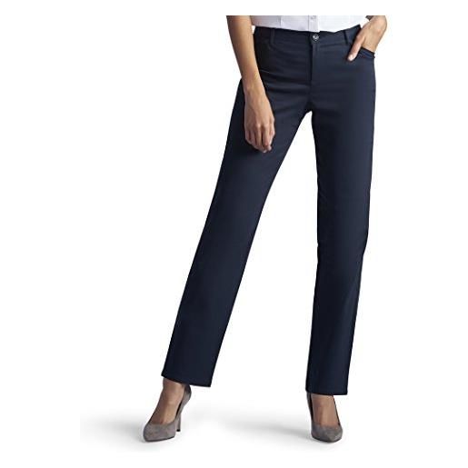 Lee women's relaxed fit all day straight leg pant, flax, 10 short