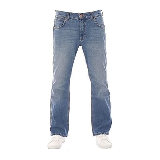 Wrangler jeans da uomo bootcut jacksville pantaloni jeans uomo cotone denim stretch nero blu w30 w31 w32 w33 w34 w36 w38 w40 w42 w44, black out (wss5ht62d), 40w x 34l
