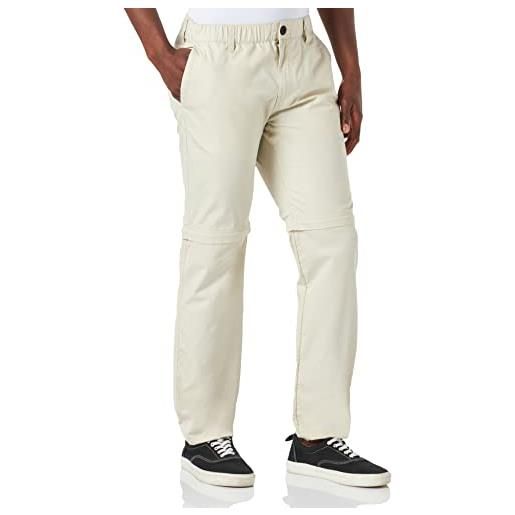 TOM TAILOR pantaloni con gamba staccabile, uomo, beige (light cashew beige 10336), m