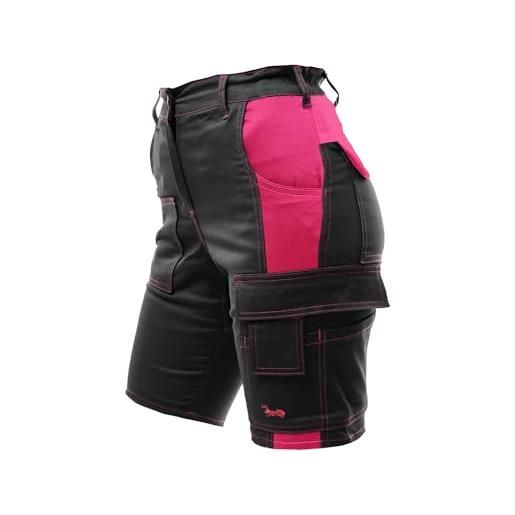 strongAnt pantaloncini da lavoro da donna elasticizzati con tasche cargo all'aperto - colore: nero, 44