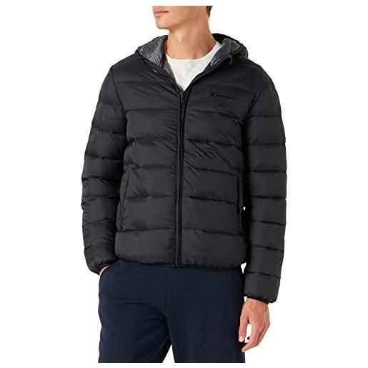 Champion outdoor hooded, giacca uomo, nero, 3xl