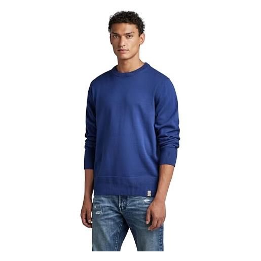 G-STAR RAW men's essential performance knitted sweater, blu (ballpen blue d22801-d327-1822), l