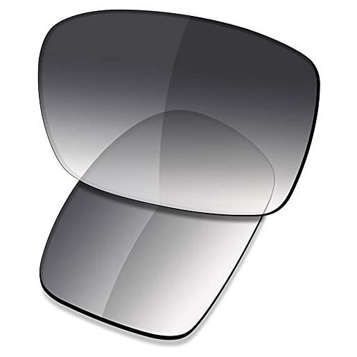Saucer lenti di ricambio premium per occhiali da sole oakley turbine oo9263 high defense - grigio sfumato tinta polarizzata