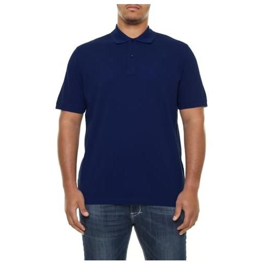 Maxfort polo taglie forti uomo manica corta cotone oversize estiva leggera (9xl, rosso)