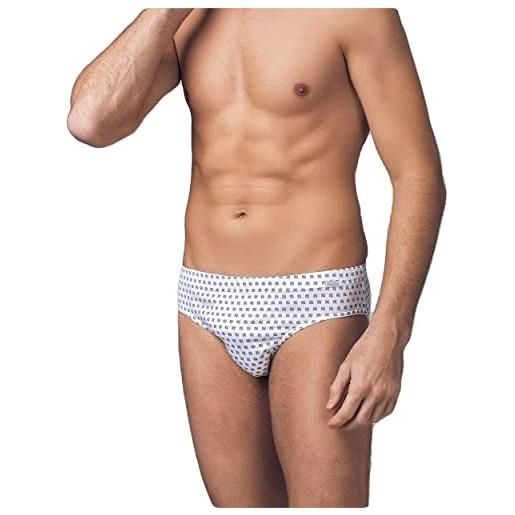 NOTTINGHAM 12 pezzi slip uomo sm665-sm665x in cotone mercerizzato, bianco, 6/xl