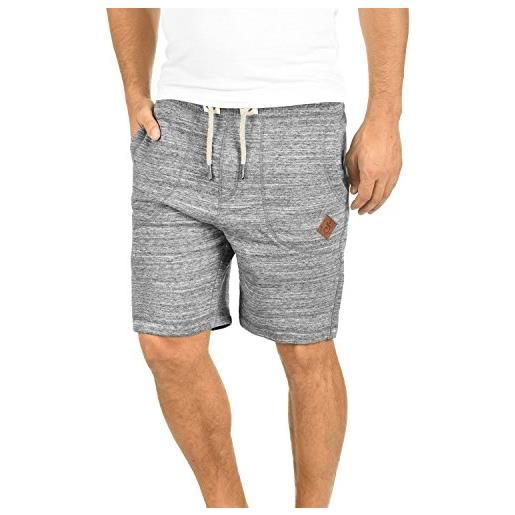 !Solid aris pantaloncini felpa shorts pantaloni corti da uomo, taglia: m, colore: grey melange (8236)