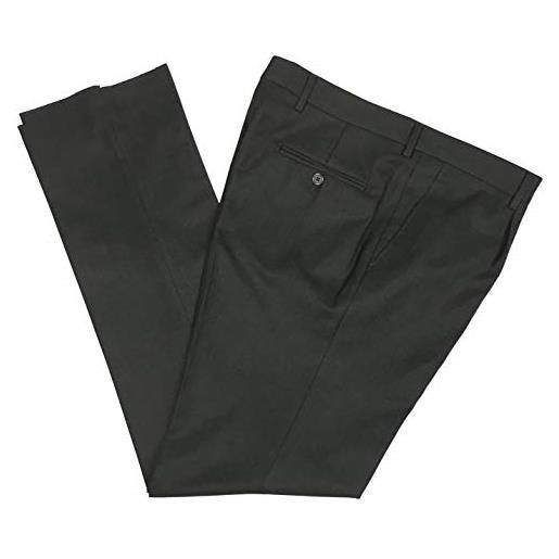 Pantalone Uomo In Fresco Lana - Vita Alta, Gamba Larga, Taglie 46-60, Made In Italy - Foto 9