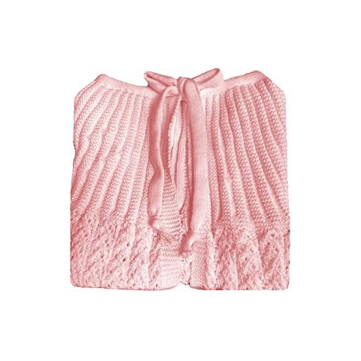 Generico la rocca mantellina lingerie donna misto lana morbida e calda egidio (rosa)