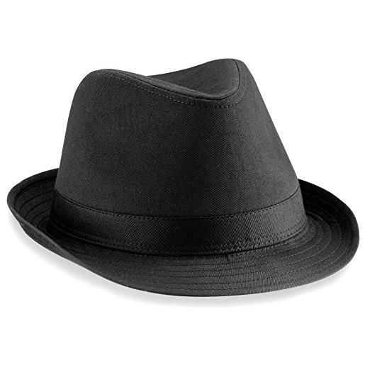 Beechfield, elegante cappello modello borsalino, unisex, per adulti black large / x-large