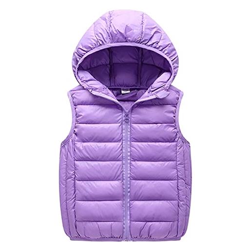 Gilet Imbottito Con Cappuccio Per Bambini - Giacca Invernale Morbida E Calda Per Ragazze E Ragazzi - Foto 3