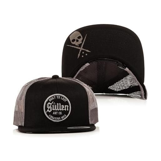 Sullen men's lasting trucker snapback hat black/gray