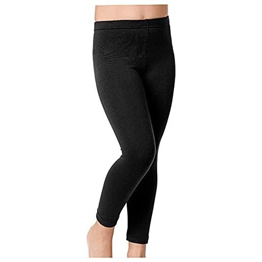 JADEA 2 leggings bambina e ragazza 261 cotone elasticizzato, blu 11-12 anni