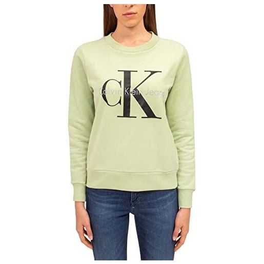 Calvin Klein jeans - felpa donna regular con logo - taglia s