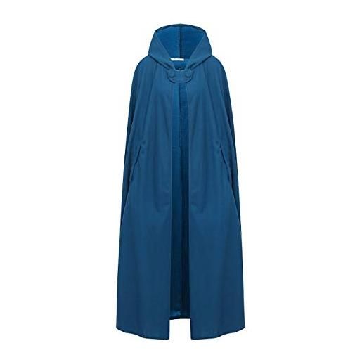 JLTPH donna mantello con cappuccio inverno caldo cappotto mantello windbreaker (xl, grigio - corto)