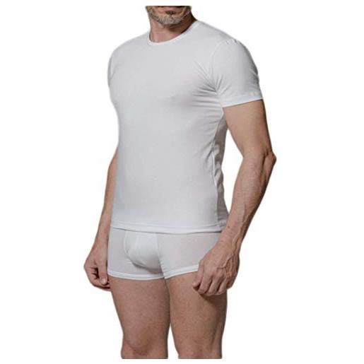 JULIPET jnl116 ibiza t-shirt girocollo in cotone elasticizzato (l, 010 bianco)