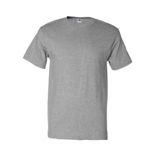 Fruit of the Loom valueweight t shirt 3 pack, grigio (heather grey), xl uomo