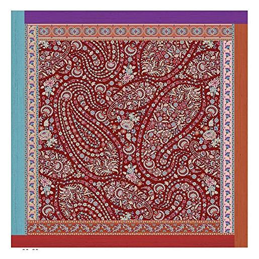Bassetti piazza di spagna r1 9314606 - foulard in seta, 90 x 90 cm, colore: rosso