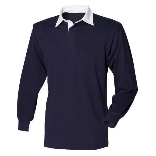 Front Row front ro, maglia a maniche lunghe, classica, da rugby marineblau/marineblau x-large
