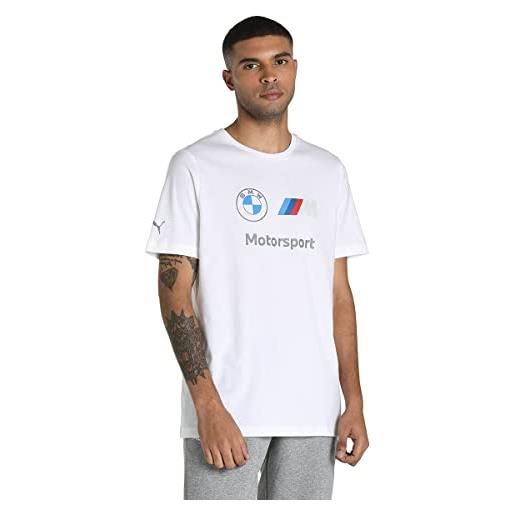 PUMA uomo tops t-shirt bmw m motorsport essentials logo da uomo xl white