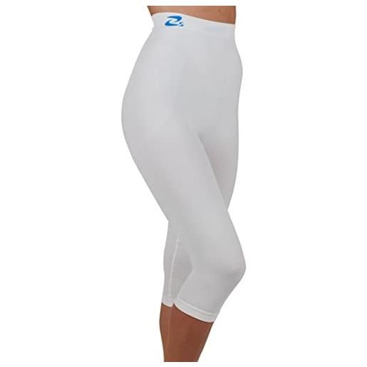 CzSalus pantaloncino medio snellente anticellulite - guaina modellante bianco tg. Xs