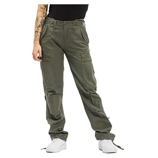 Brandit Brandit m65 ladies trouser, pantaloni cargo uomo, multicolore (darkcamo), 28