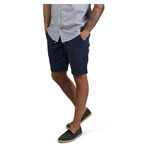 b BLEND blend lias pantaloncini di lino shorts bermuda da uomo regular- fit, taglia: m, colore: granite (70147)
