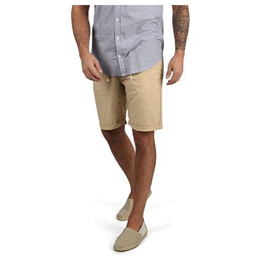 b BLEND blend lias pantaloncini di lino shorts bermuda da uomo regular- fit, taglia: m, colore: black (70155)