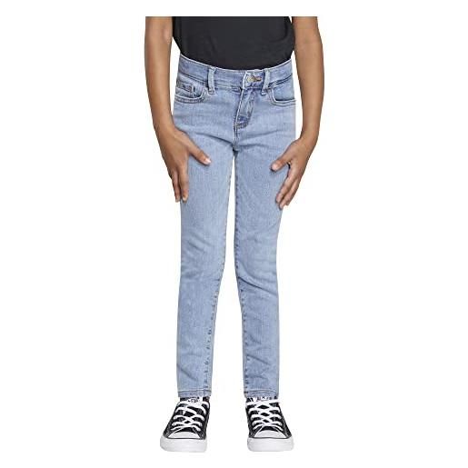 Levi's lvg 710 super skinny jeans bambine e ragazze, blu (palisades), 3 anni