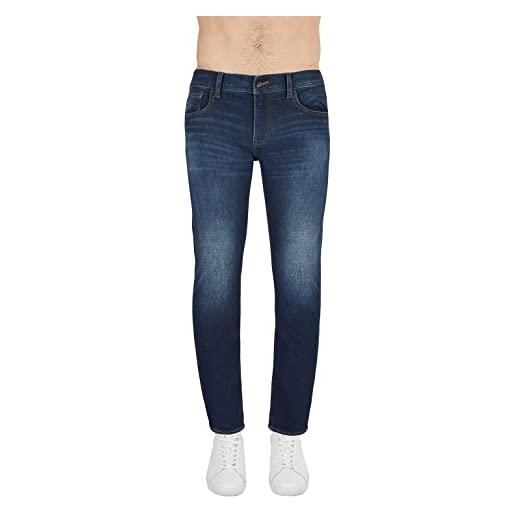 Armani Exchange j13 slim fit, jeans uomo, blu (dark blue), 28
