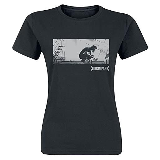Linkin Park meteora donna t-shirt nero s 100% cotone regular