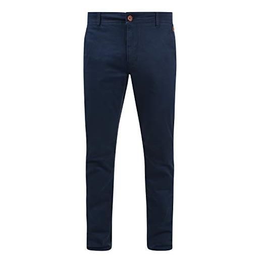 b BLEND blend kainz pantaloni chino pantalone da uomo elasticizzato regular- fit, taglia: w32/32, colore: navy (70230)