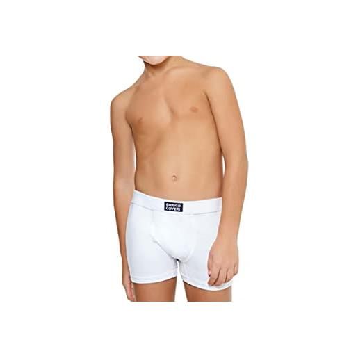 Enrico Coveri 6 boxer bambino con elastico ribattuto, in cotone elasticizzato, eb4015