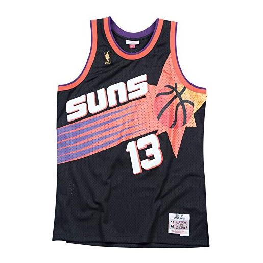 Mitchell & Ness m&n nba swingman maglia 2.0 p. Suns-s. Nash #13 t-shirt, nero, m unisex-adulto