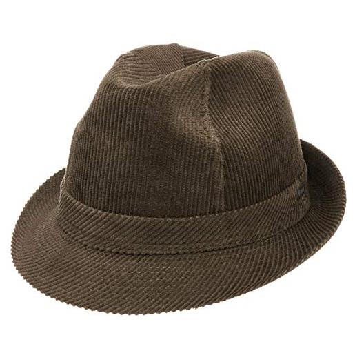 LIPODO cappello a coste molinar uomo - trilby da estate/inverno - 55 cm grigio