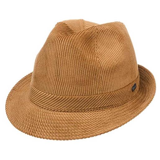 LIPODO cappello a coste molinar uomo - trilby da estate/inverno - 57 cm cammello